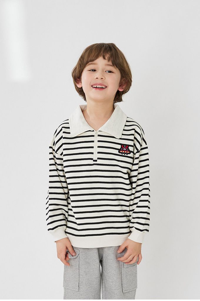 韓國 OZKIZ - 鬆緊腰側邊大口袋縮口長褲-象牙白