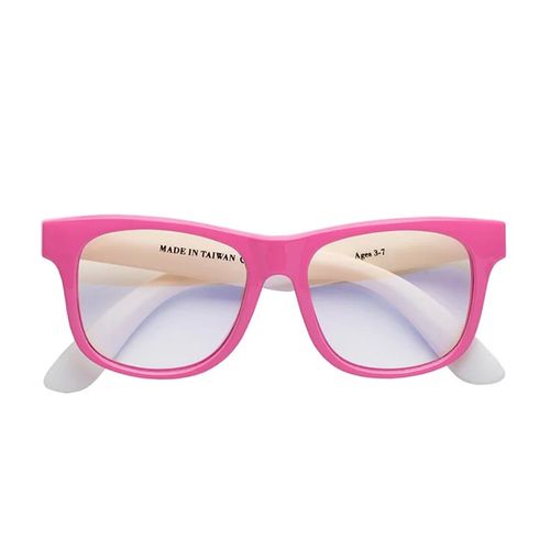 MiniTutu - 藍光眼鏡-方框粉-粉色