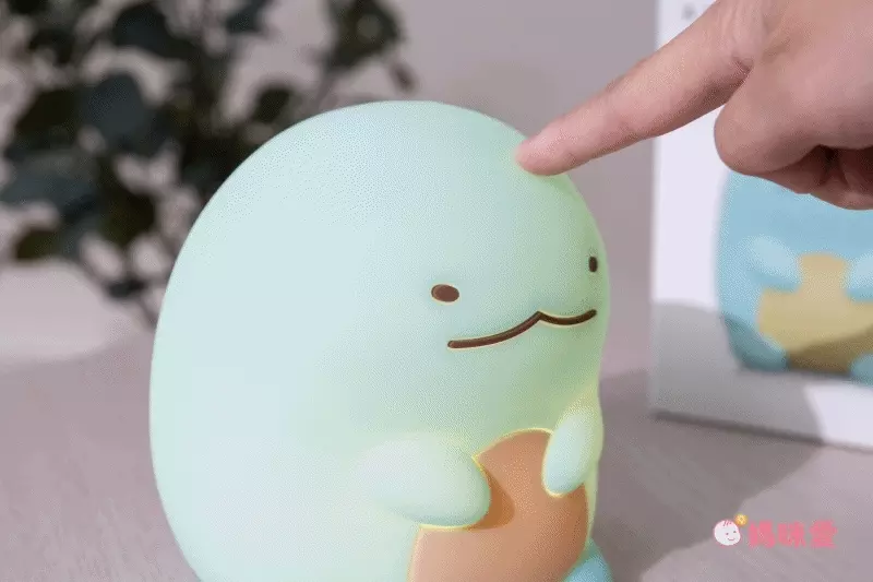 日本 Hashy - 安全矽膠抱抱安撫小夜燈-角落生物恐龍 (M(約12.6x11.5x16.5cm))