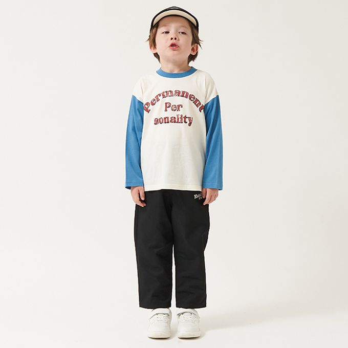 日本 b-ROOM - 挺版舒適廓形長褲-黑