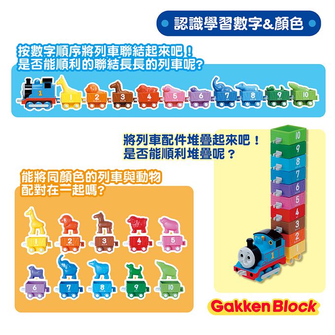 Gakken學研 - 學研益智玩具-湯瑪士列車1~10數字學習包