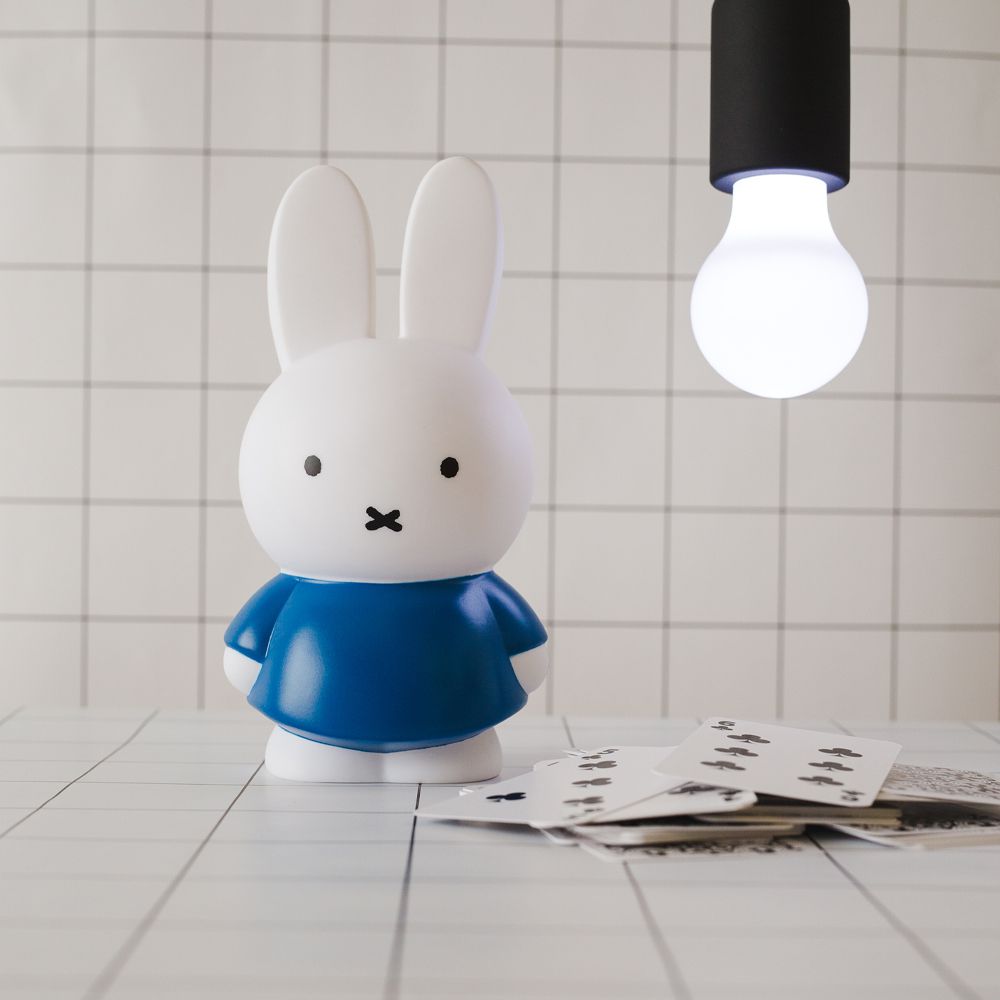 Miffy 米菲兔經典款公仔存錢筒-中號 藍色