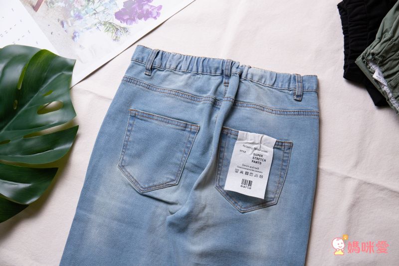 日本女裝代購 - 純棉舒適彈力休閒褲 (拉鍊/後腰鬆緊)-氣質灰