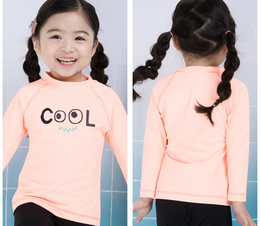 韓國 Ppippilong - (抗UV)防曬泳衣-粉紅Cool