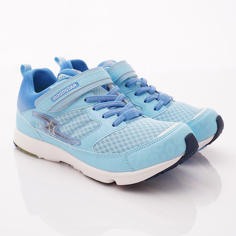 MOONSTAR - 日本月星競速機能童鞋-2E超輕量運動鞋(中大童段)-淺藍