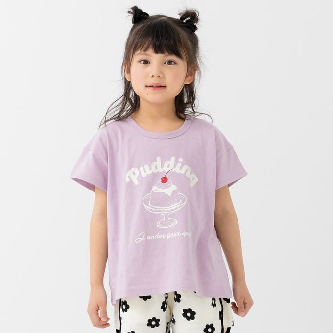 日本 Chil2 - 100%棉 印花柔軟短袖上衣-鯊魚戲水-奶油白