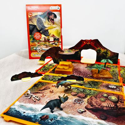 小牛津 - collectA 迷你史前動物書模型組-英國高擬真模型