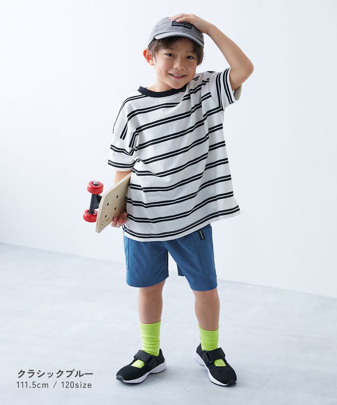 日本 devirock - 防污抗UV 舒適機能短褲-大口袋寬版-灰紫