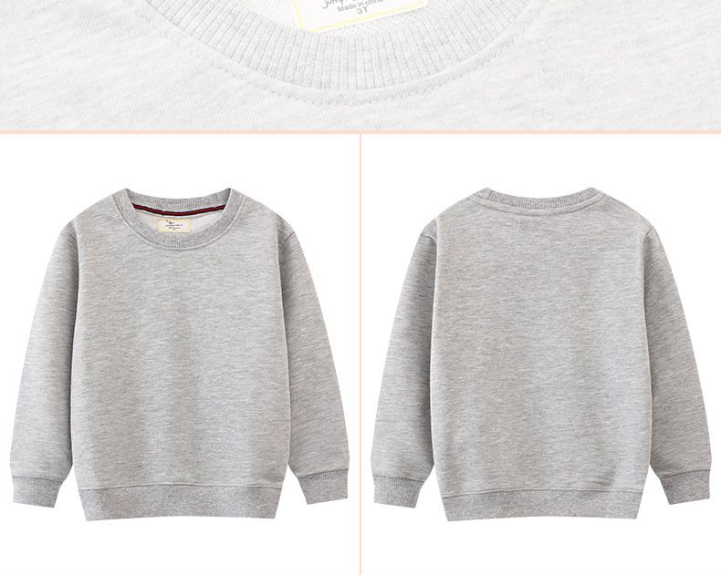 Jumping meters - 圓領棉質長袖上衣/大學T-黃色