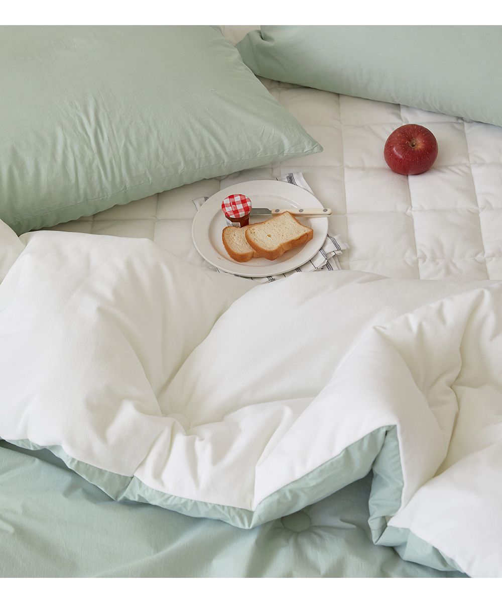 韓國 Maatila - 高密度60支棉舒柔超細纖維棉被(冬被)-薄荷綠