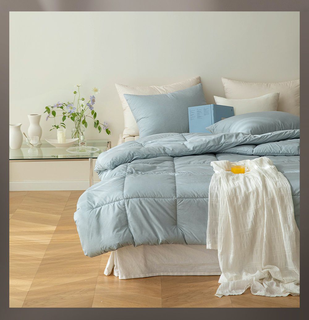 韓國 Maatila - 可水洗M2全方位抗菌防蟎四季被-迷霧海洋