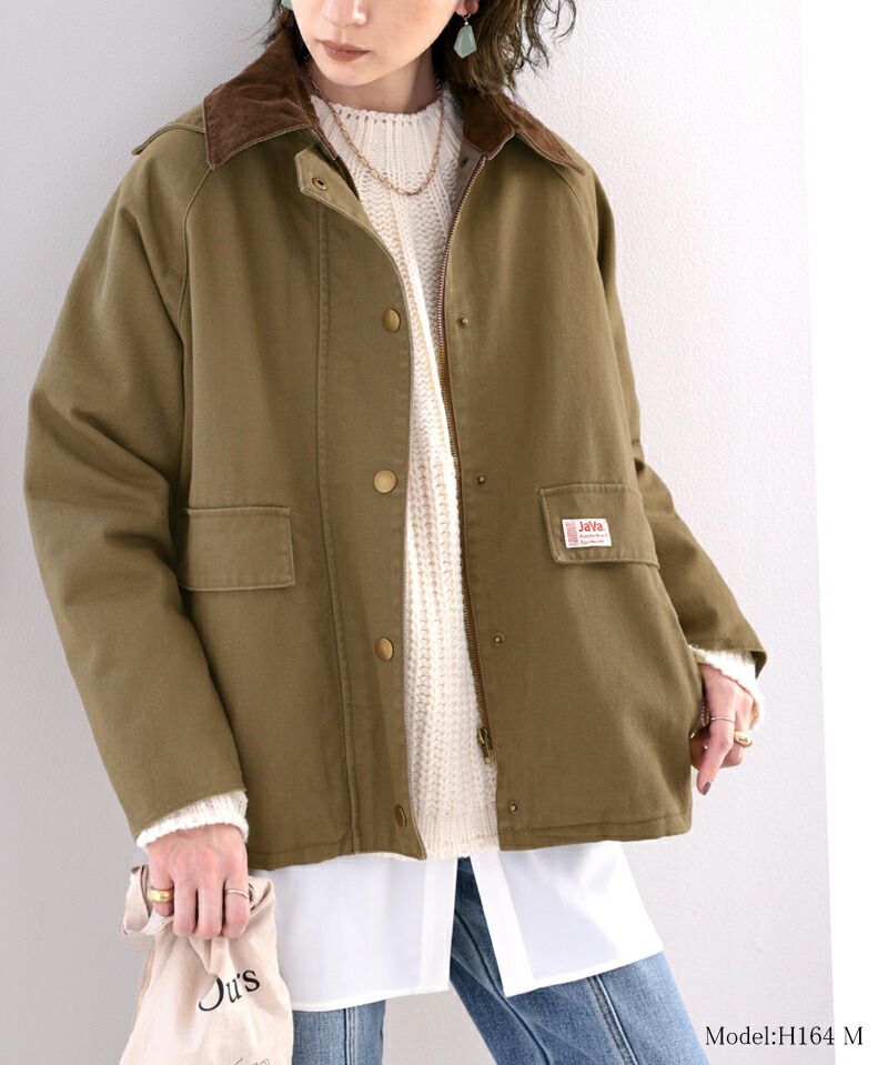 日本 Classical Elf - 工作服風挺版立領夾克-卡其