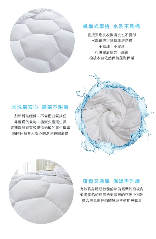 格蕾寢飾 Great Living - 義大利La Belle《抑菌可水洗羽絲絨暖冬被》-單人