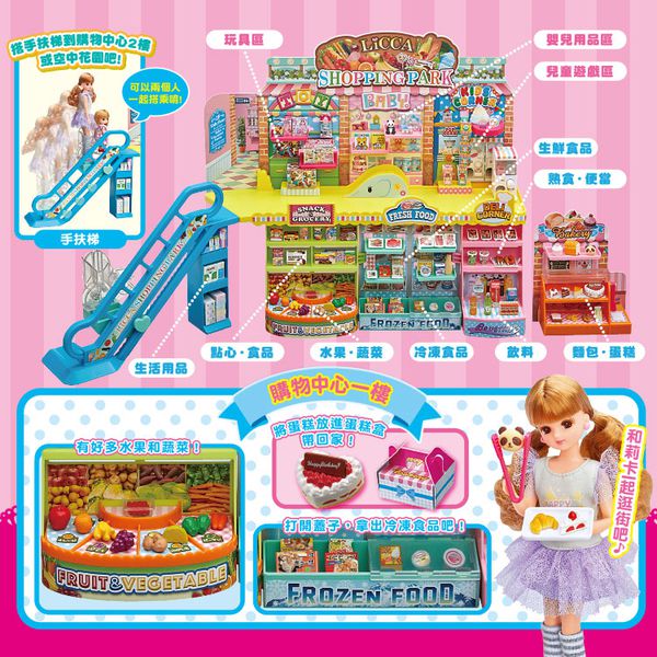 Takara Tomy - Licca莉卡娃娃-莉卡歡樂購物中心禮盒組