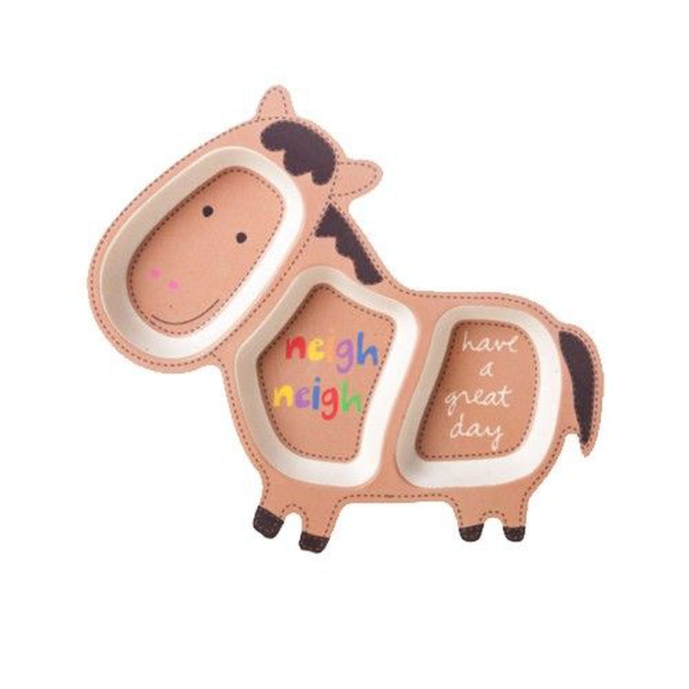 coeco - 竹纖維動物造型兒童餐盤-小馬