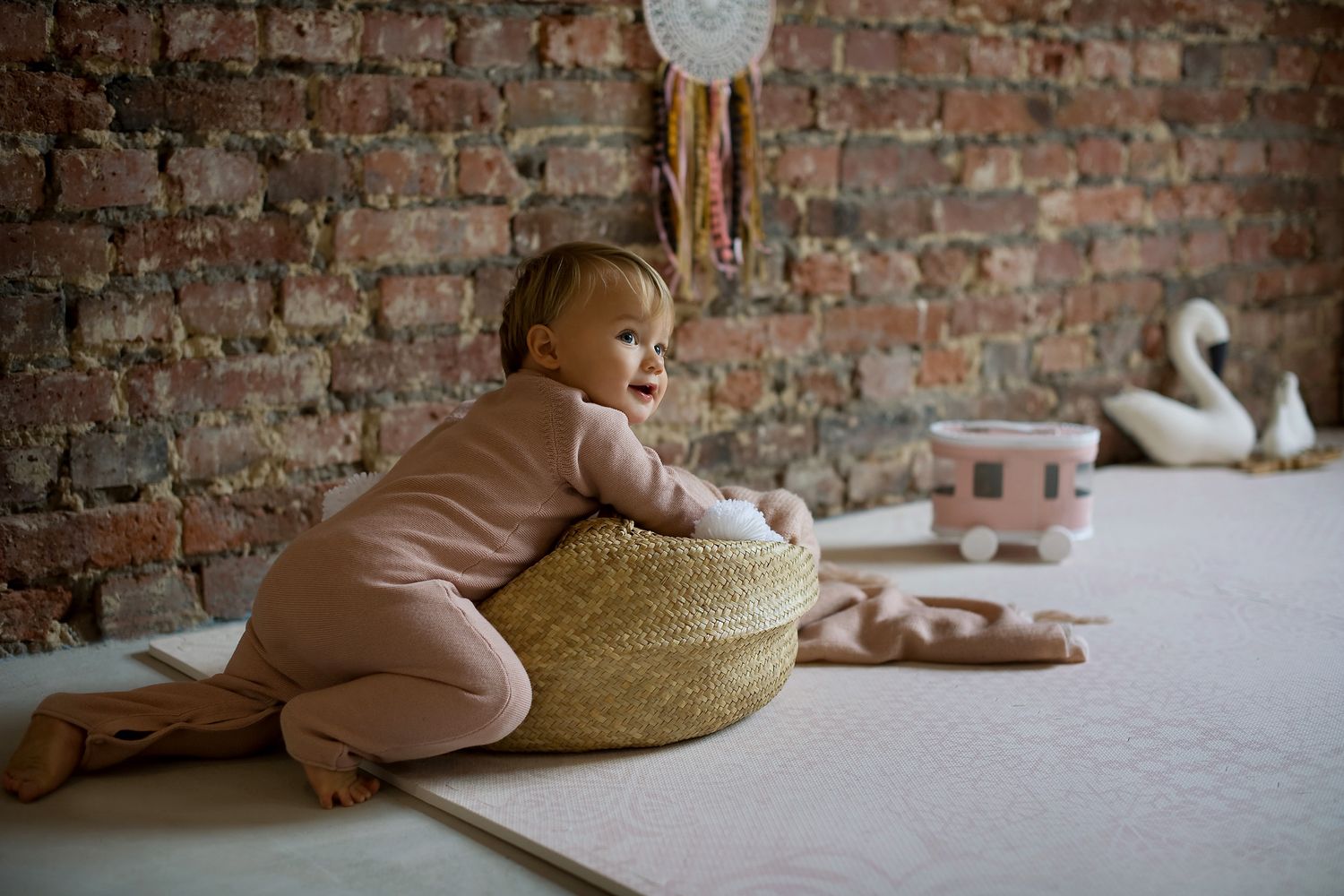 德國 toddlekind - 波斯風系列遊戲地墊-柔和粉-一組6片