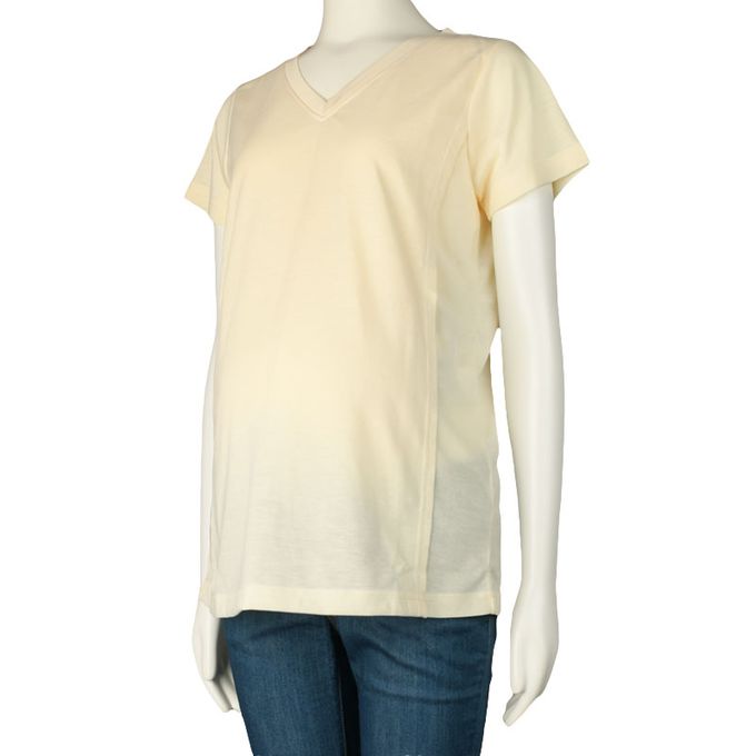 akachan honpo - 短袖抗菌防臭T恤-象牙白色 (M)