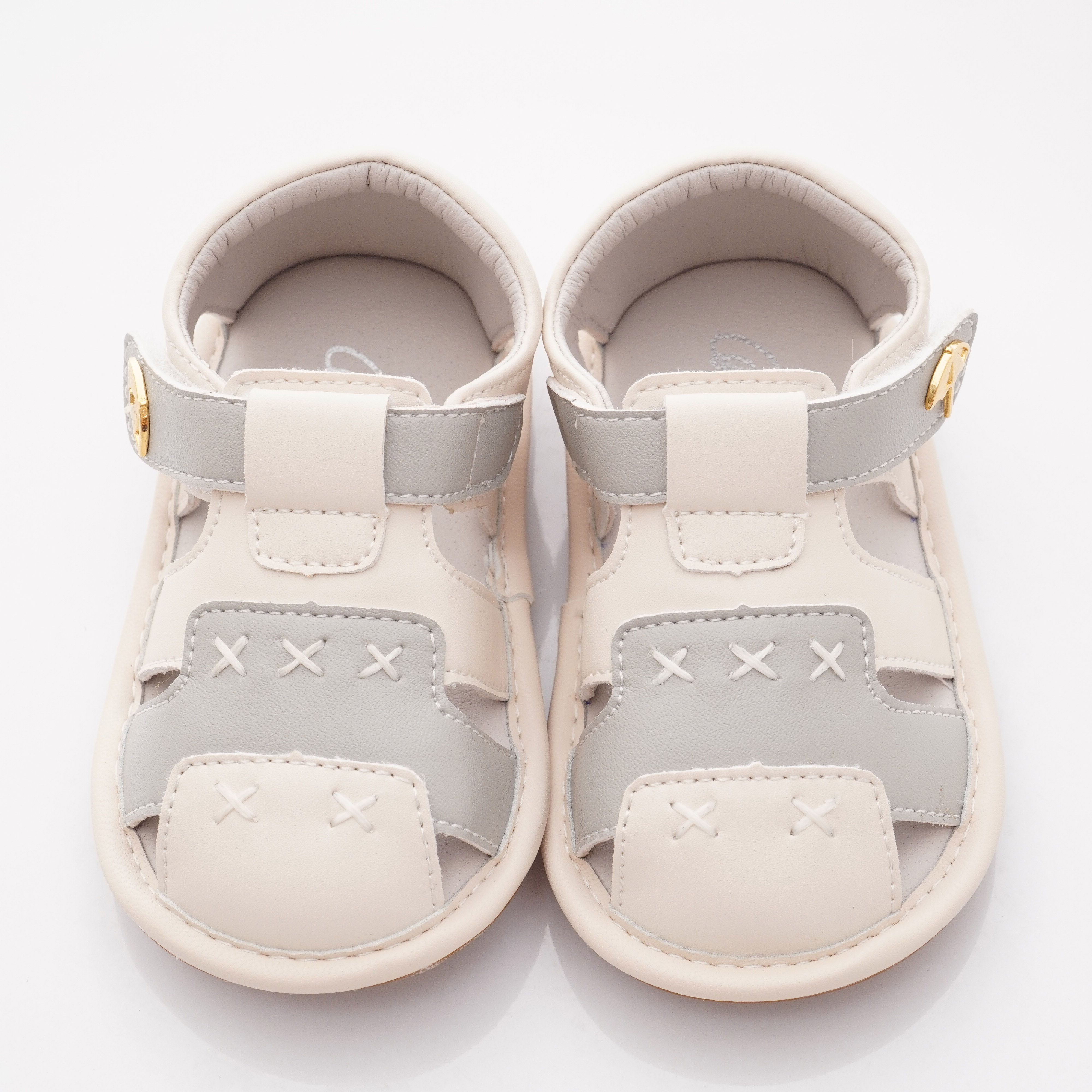 Arnold Palmer 雨傘牌 - 護趾軟軟學步涼鞋款(寶寶段)-灰