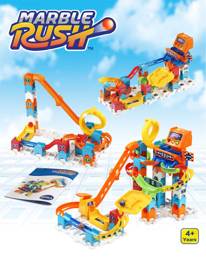 Vtech - 智能滾球積木建構遊戲賽道2入組(滾輪遊戲+飆速賽道)