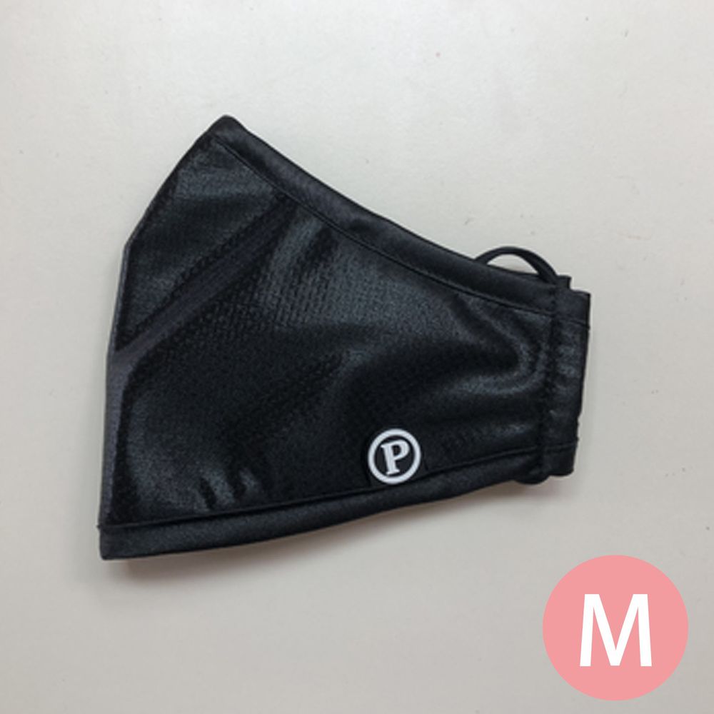 PYX 品業興 - 滅菌防霾可水洗口罩-亮皮黑-M(7歲以上/女性)