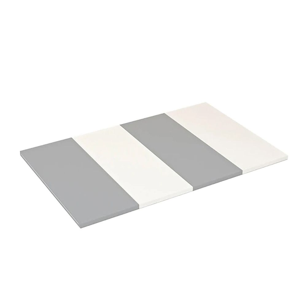 莫蘭迪雙色地墊160x150x2cm(大)-灰白