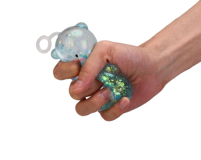 樂彩森林 - 療癒捏捏樂-麥芽糖布丁熊-1入(顏色隨機)