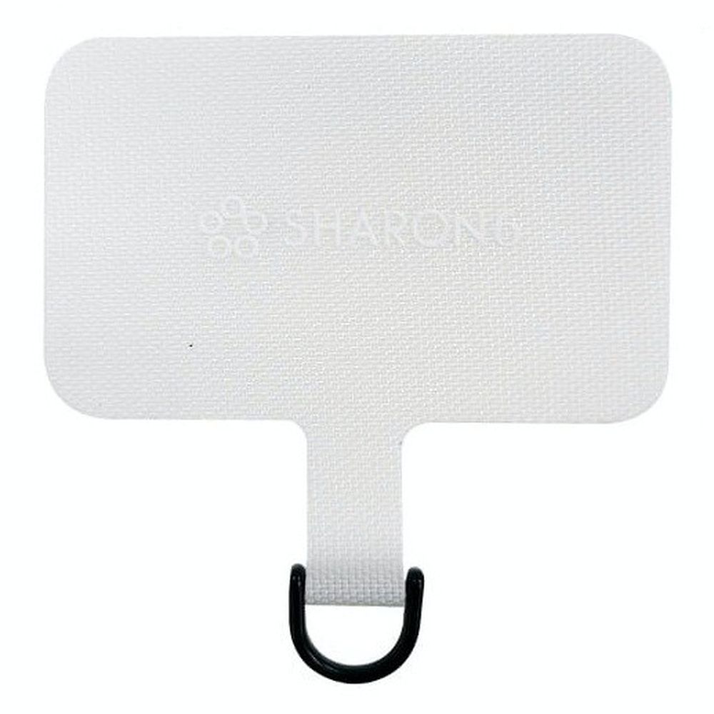 設計款卡夾式手機殼-掛繩夾片-白