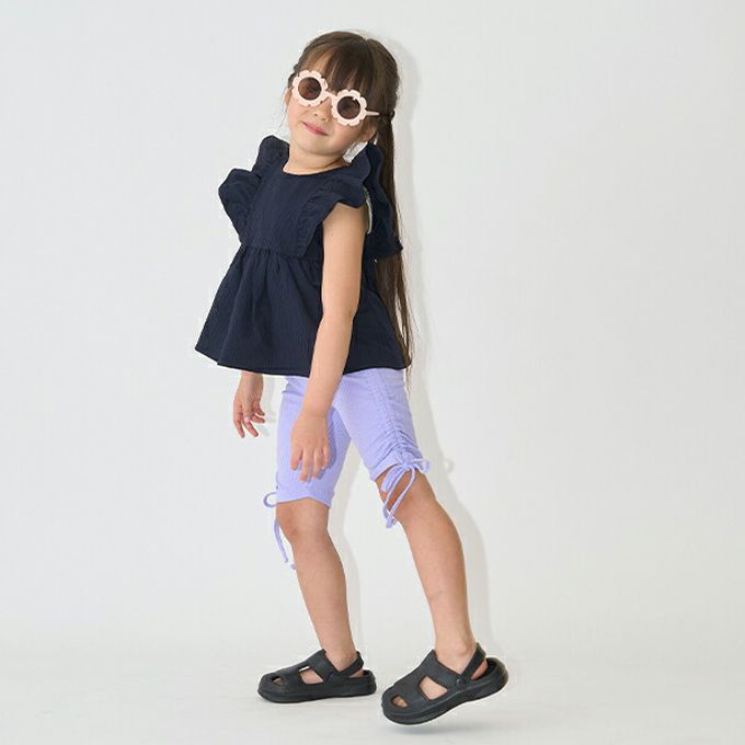 日本 Lycee mine - 可愛飄逸荷葉邊無袖上衣-檸檬黃