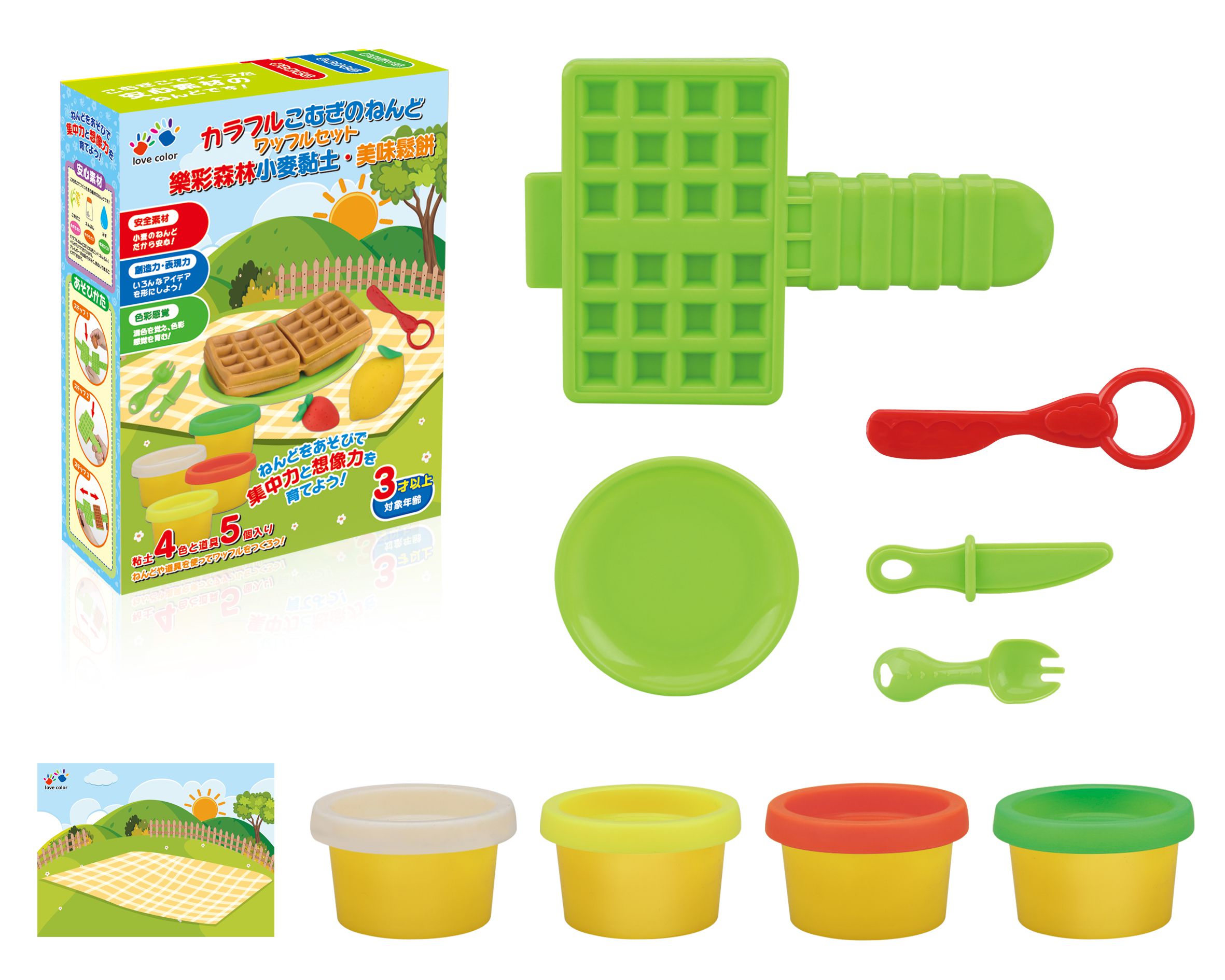 樂彩森林 - 小麥黏土-美味鬆餅 (14x19x5)