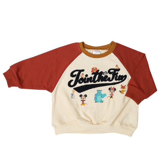 akachan honpo - 連肩袖休閒上衣-迪士尼-紅色