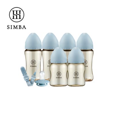 Simba 小獅王辛巴 - 咬咬喝喝進階組！新生起手包-日常型-晨藍