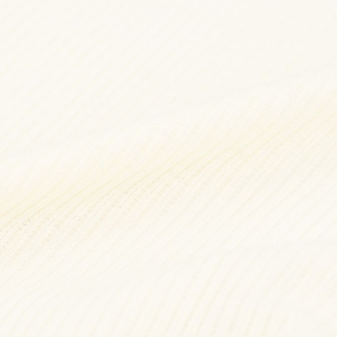 akachan honpo - 彈性羅紋內搭褲-木耳邊褲腳-米白色