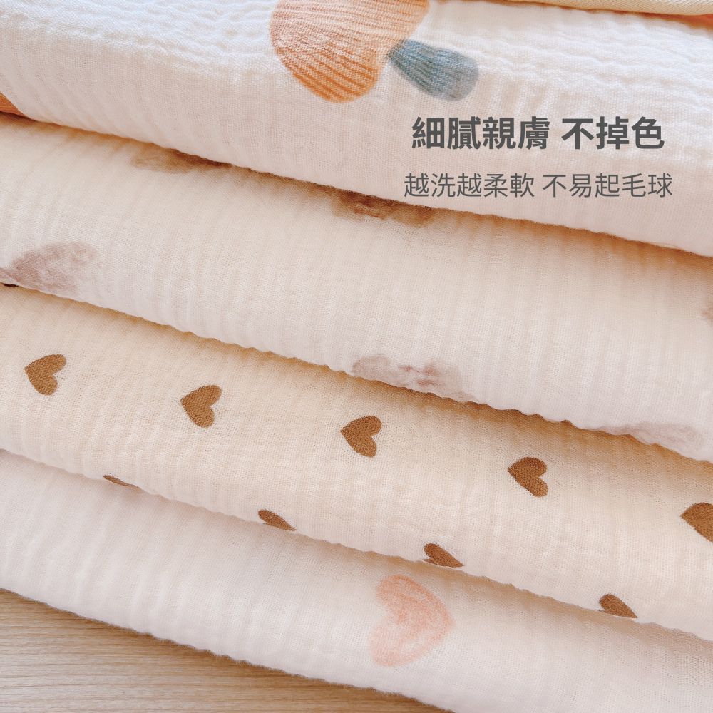 四層紗兒童連帽浴巾