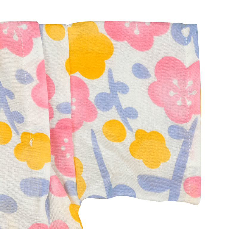 akachan honpo - 甚平包屁衣-小花-米白色