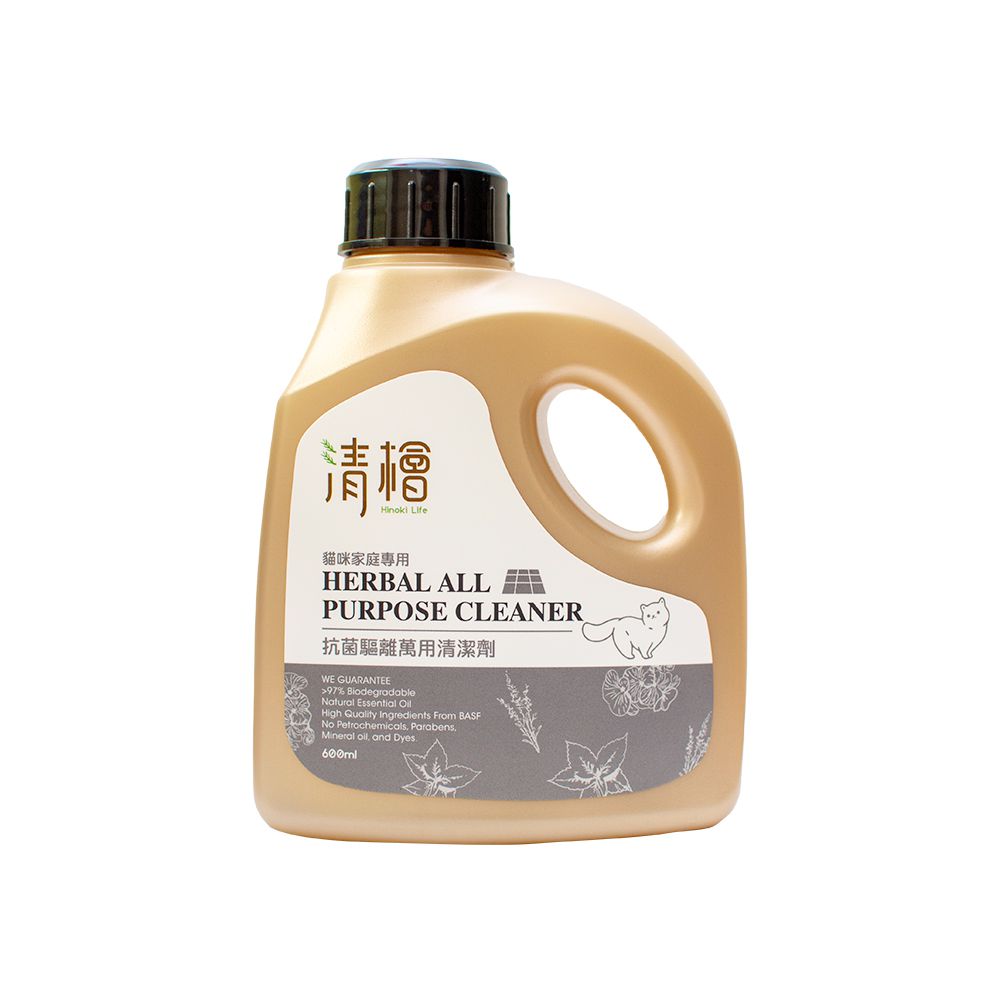 清檜抗菌驅離萬用清潔劑 (貓咪家庭專用)-600ml/瓶