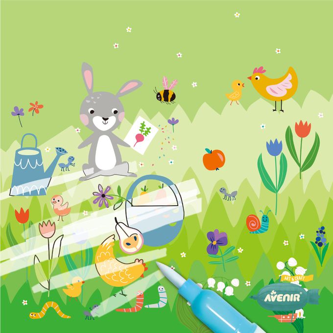 德國 Avenir Kids 艾維尼 - AK-O-我的神奇水畫冊, 一年四季