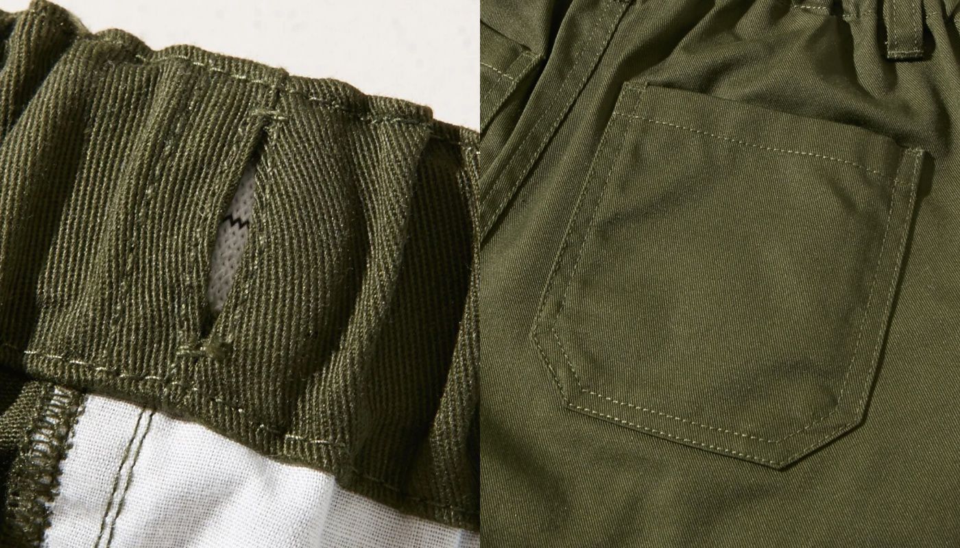 日本 Nissen - 休閒百搭直筒長褲 兩件組-墨綠/黑