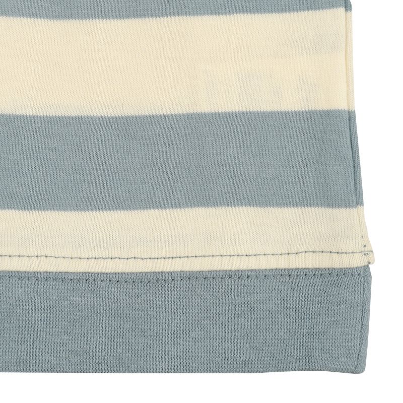 akachan honpo - 長袖T恤-動物凸毛繡-藍色