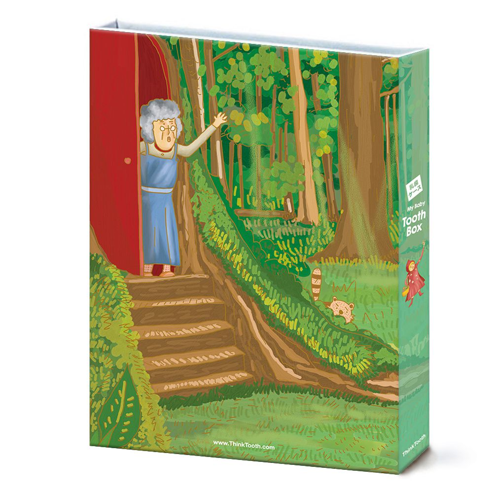ThinkTooth - 日系童話乳牙盒-小紅帽與野狼