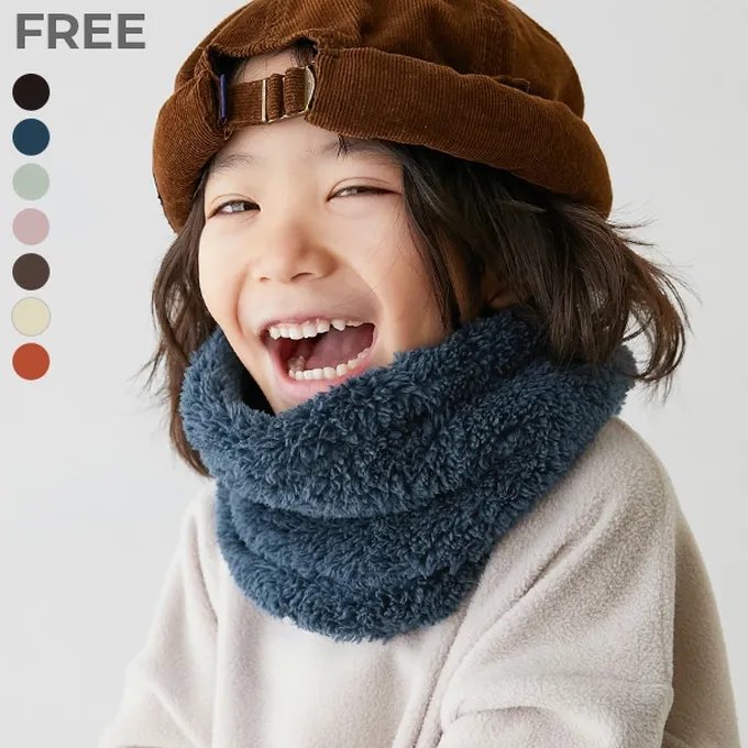 日本 devirock - 柔軟毛茸茸保暖圍脖(可調頸圍)-淺綠 (FREE)