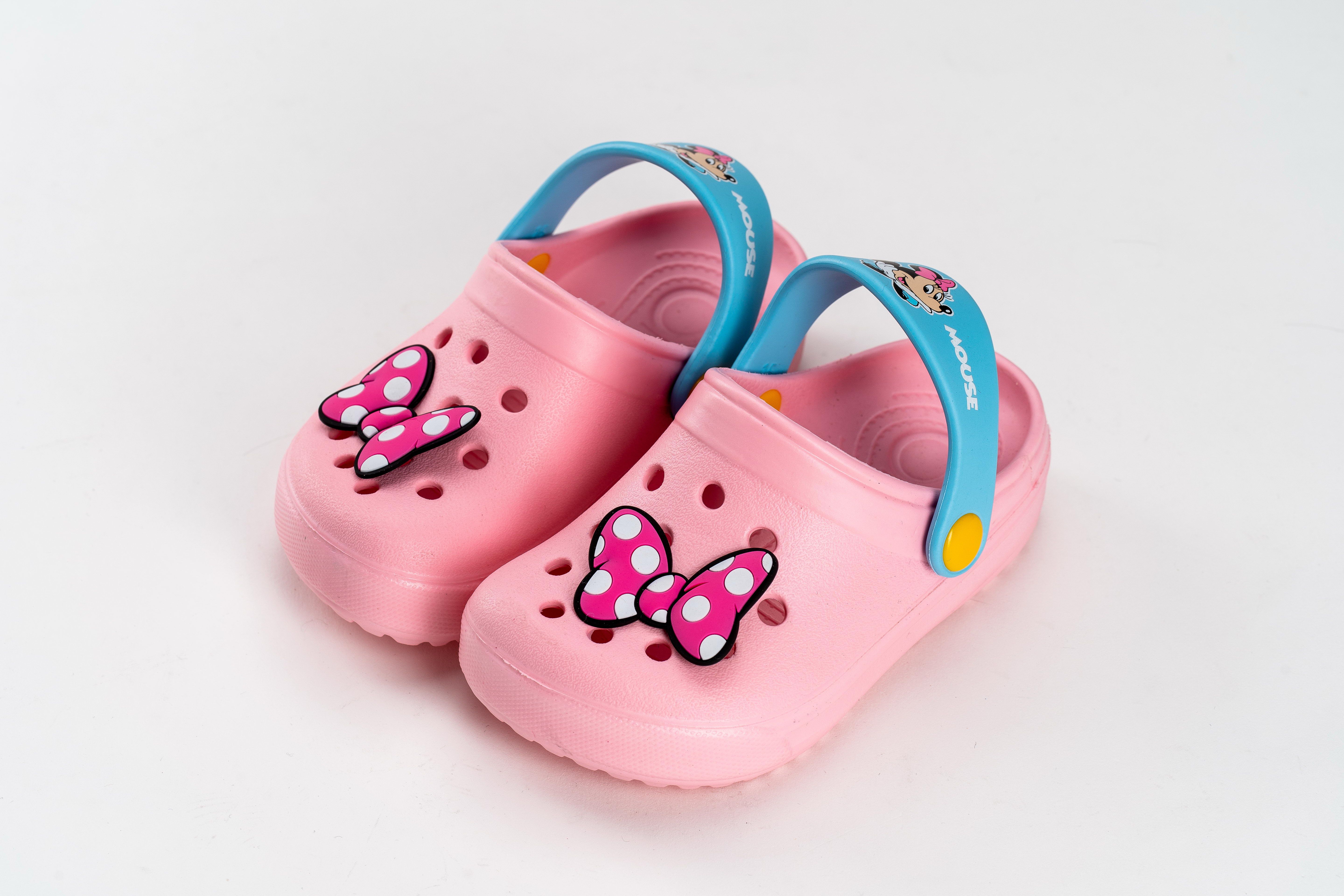 akachan honpo - 米妮造型防水休閒涼拖鞋-粉紅色