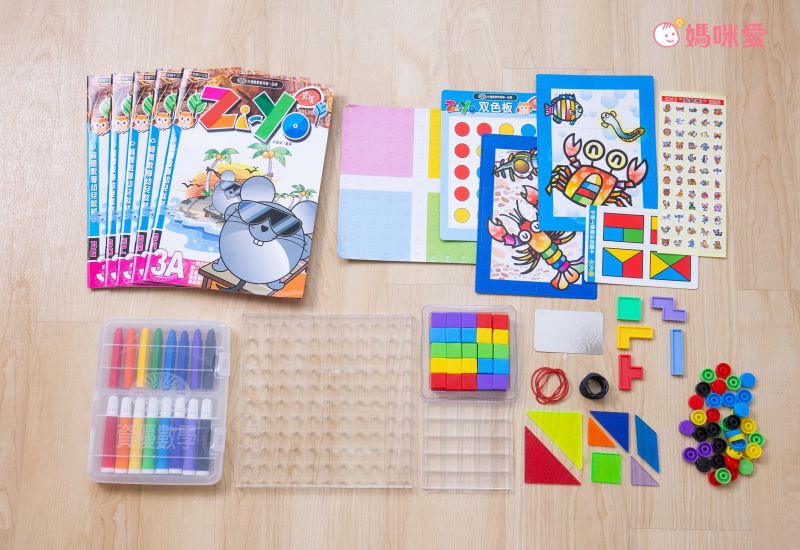 資優數學 - [限量優惠]資優數學-親子金版1-6冊全系列-(紅色百格盤)