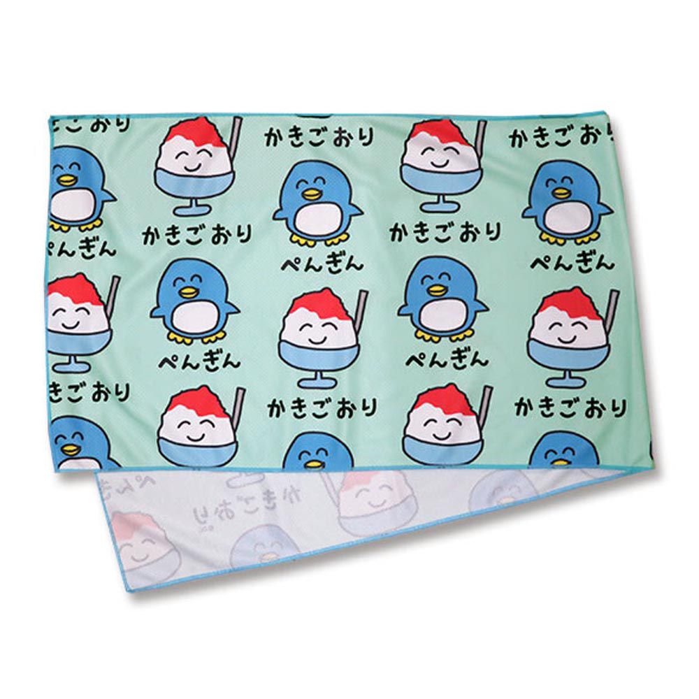 日本OKUTANI - 降溫涼爽水涼感巾-企鵝刨冰 (30x100cm)