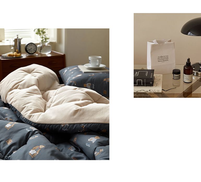 韓國 Maatila - 可水洗M2全方位抗菌防蟎棉被(冬被)-紳士熊熊