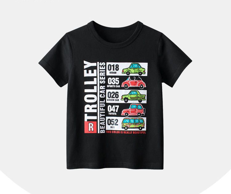 純棉短T-車車排行榜-黑色