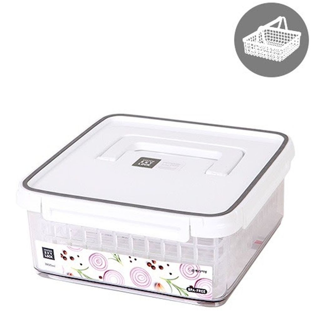 韓國昌信生活 - SKYLOCK冰箱密扣提籃式保鮮盒系列-提籃式保鮮盒-1號