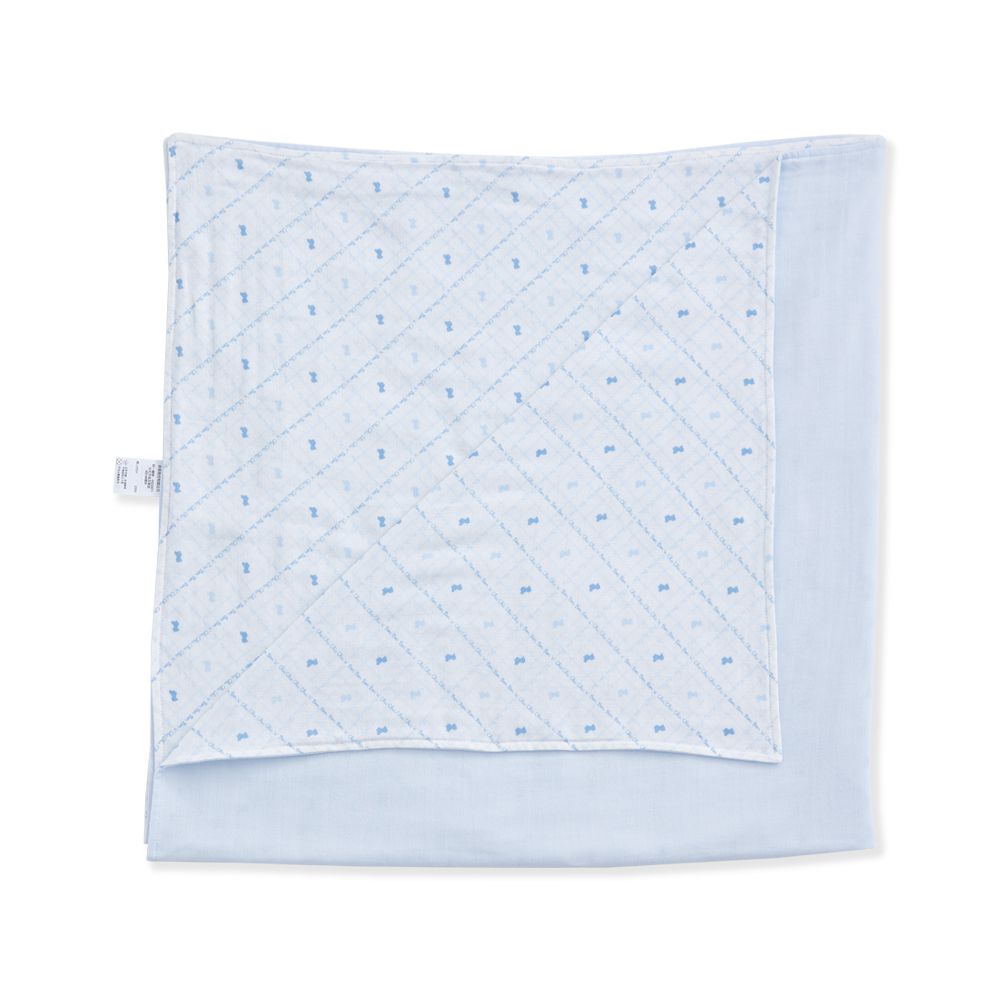新經典大浴巾 100x100cm(純棉紗布 手帕 拍嗝巾 澡巾 寶寶蓋被)-藍色