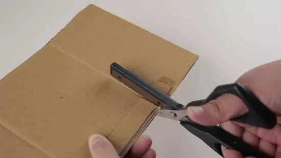 韓國代購 - DUO-CUT 開箱神器 2in1 剪剪刀/刀片-白X藍 (200mm x 70mm)