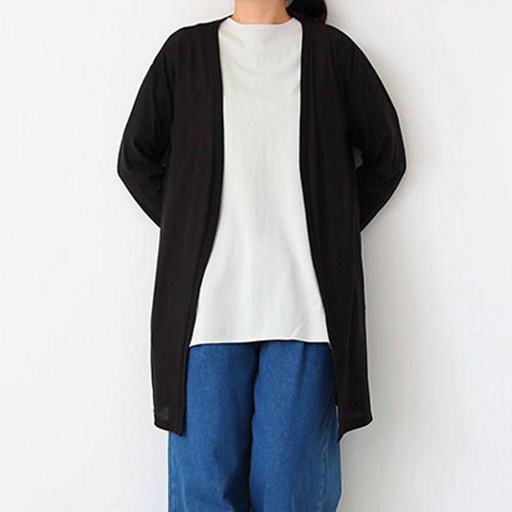 日本涼感服飾 - 夏日人氣 抗UV輕薄防曬外套-長版-黑