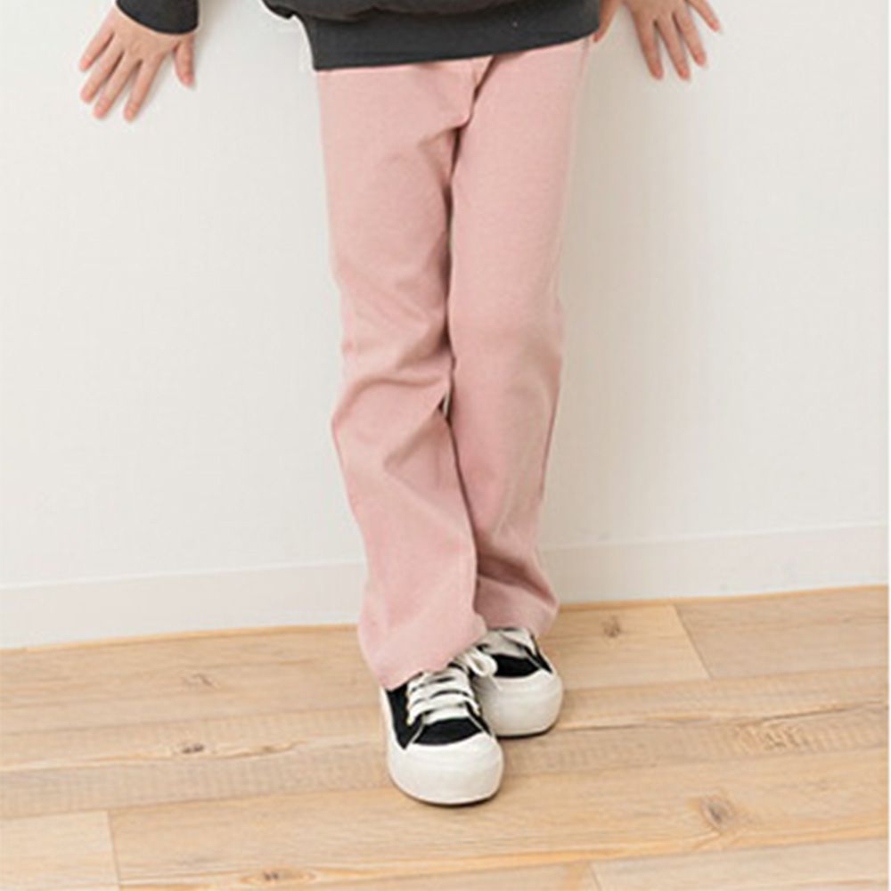 推薦！百搭彈力微喇叭褲-粉紅